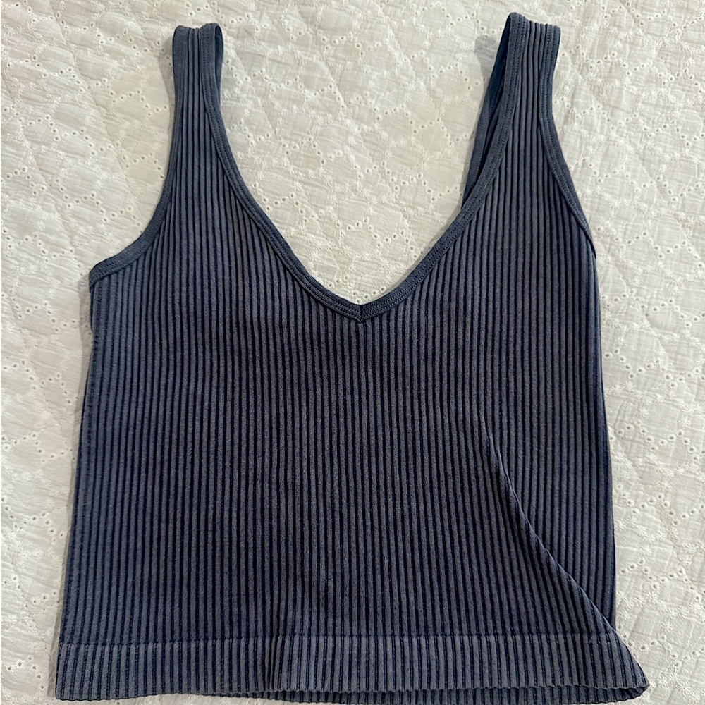 Aura seamless grey tank top